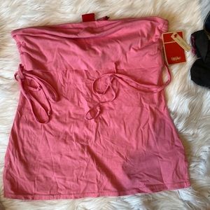 NWT mossimo supply company tube top with side ties